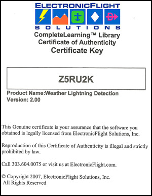 ElectronicFlight Certificate Keys